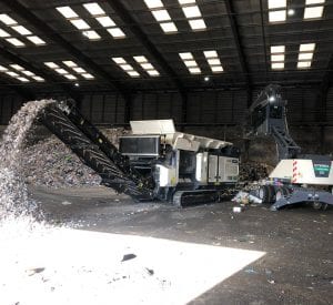 Ecotec TDS V20 Medium Speed Shredder shredding waste