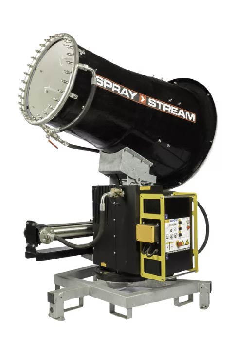 Spraystream S18.5 atomizing dust cannon.