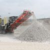 Sandvik tracked jaw crusher.