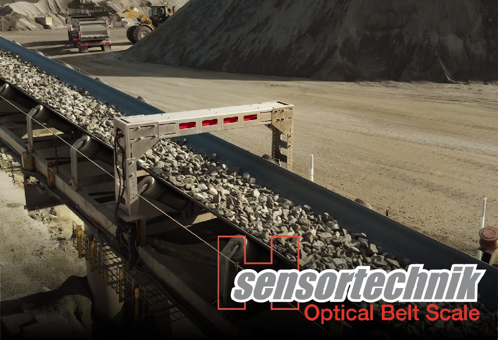 Optical belt scale for conveyors.