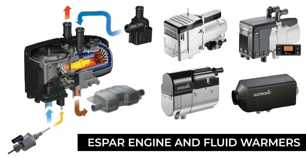 Espar engine heaters.